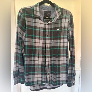 Modern Amusement Gray and Teal Shirt